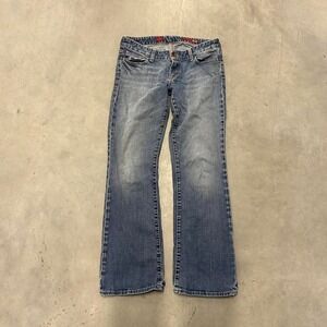 Y2K Dark Wash Flared Bootcut Wide Leg‎ Fall Essential Low Rise Jeans